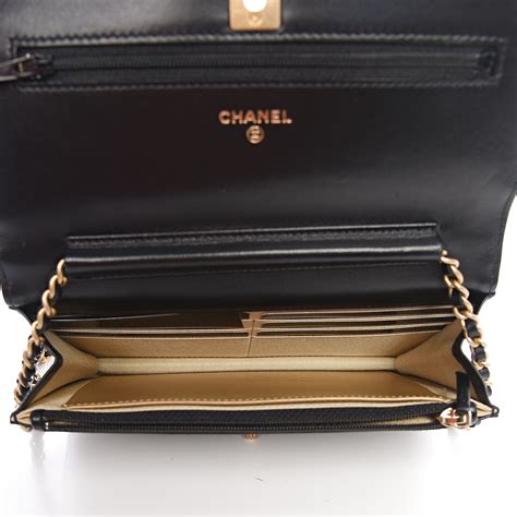 chanel pearl crush wallet on chain black|Wallets on Chain .